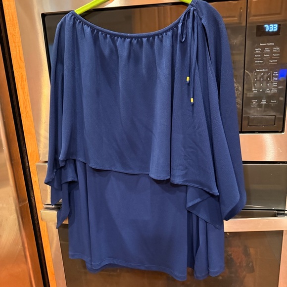 Michael Kors Navy Blouse - Picture 6 of 9